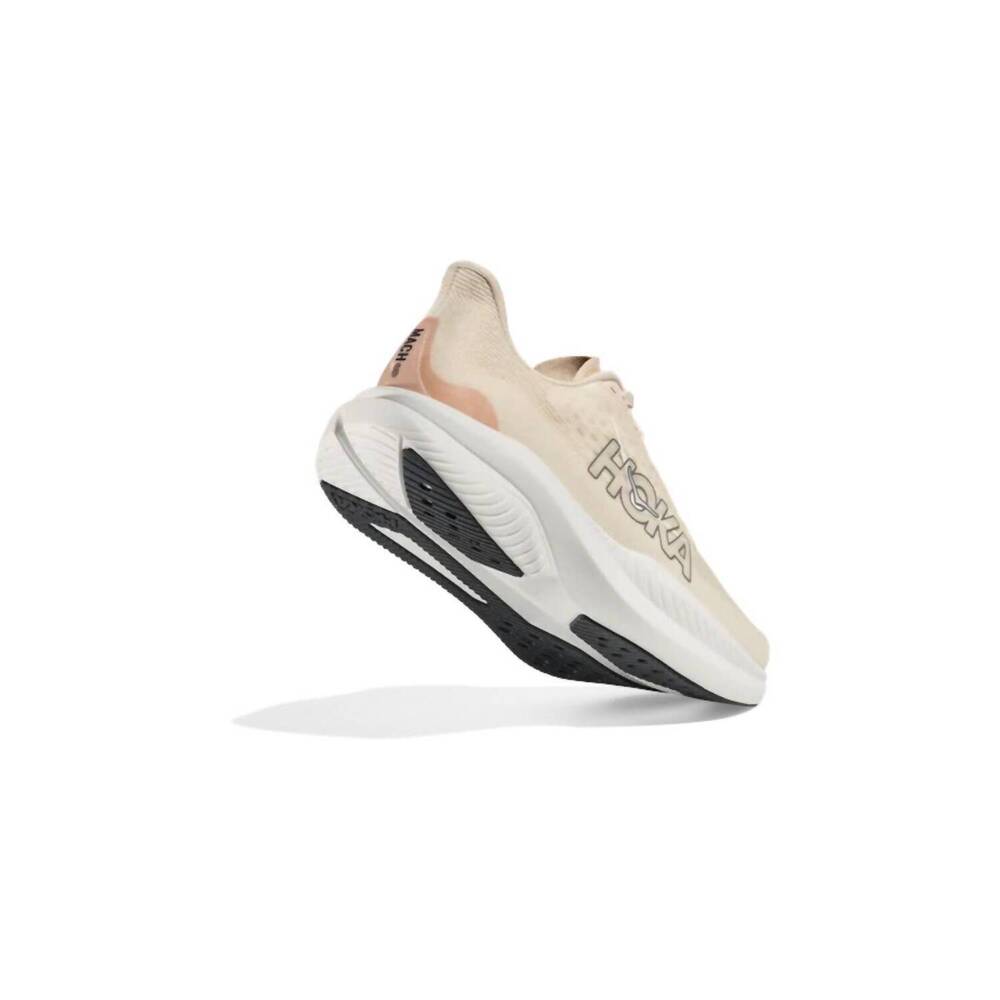 NEW HOKA women's mach 6 running shoes in eggnog/vanilla - Picture 5 of 7